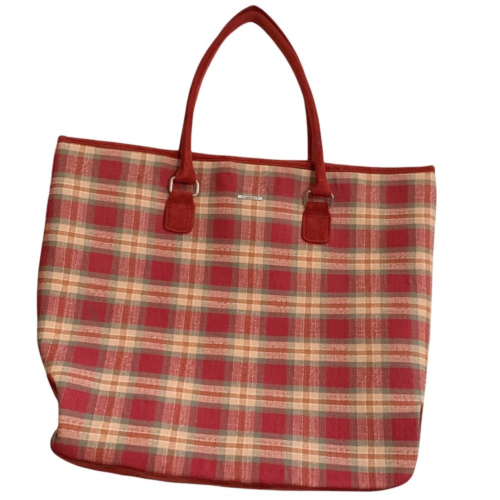 Longaberger Red Plaid Large Bag